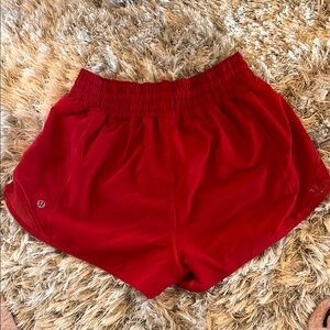 Lululemon Athletica Red Athletic Shorts Lightweight Comfort